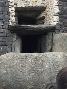 Newgrange entrance kerbstone