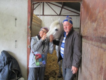 Pat and Independence, a champion Connemara pony